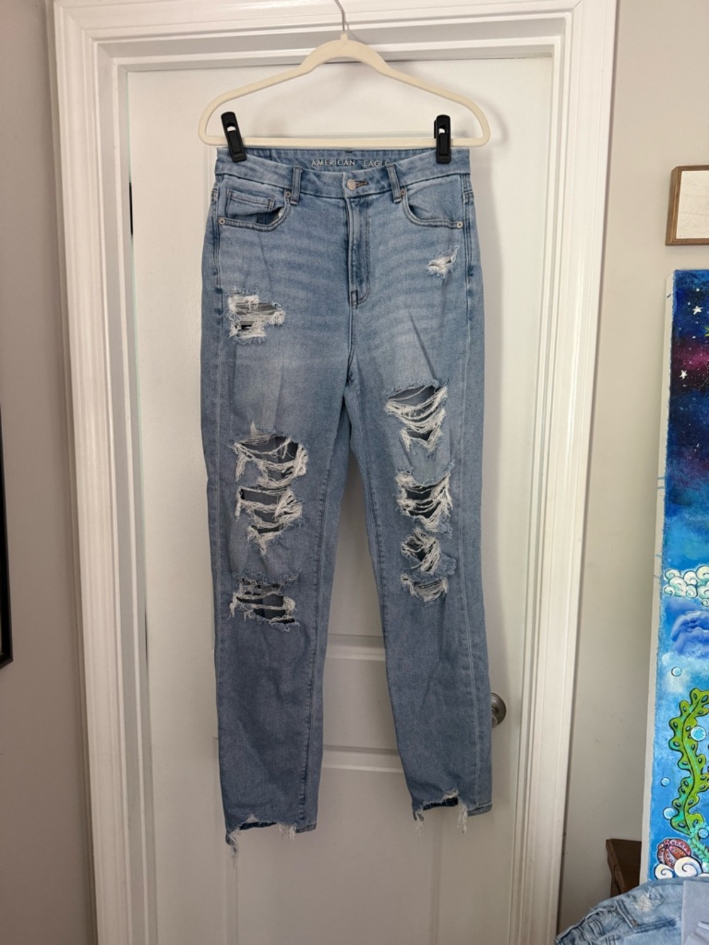 American Eagle Curvy Mom Jeans-Extra Long